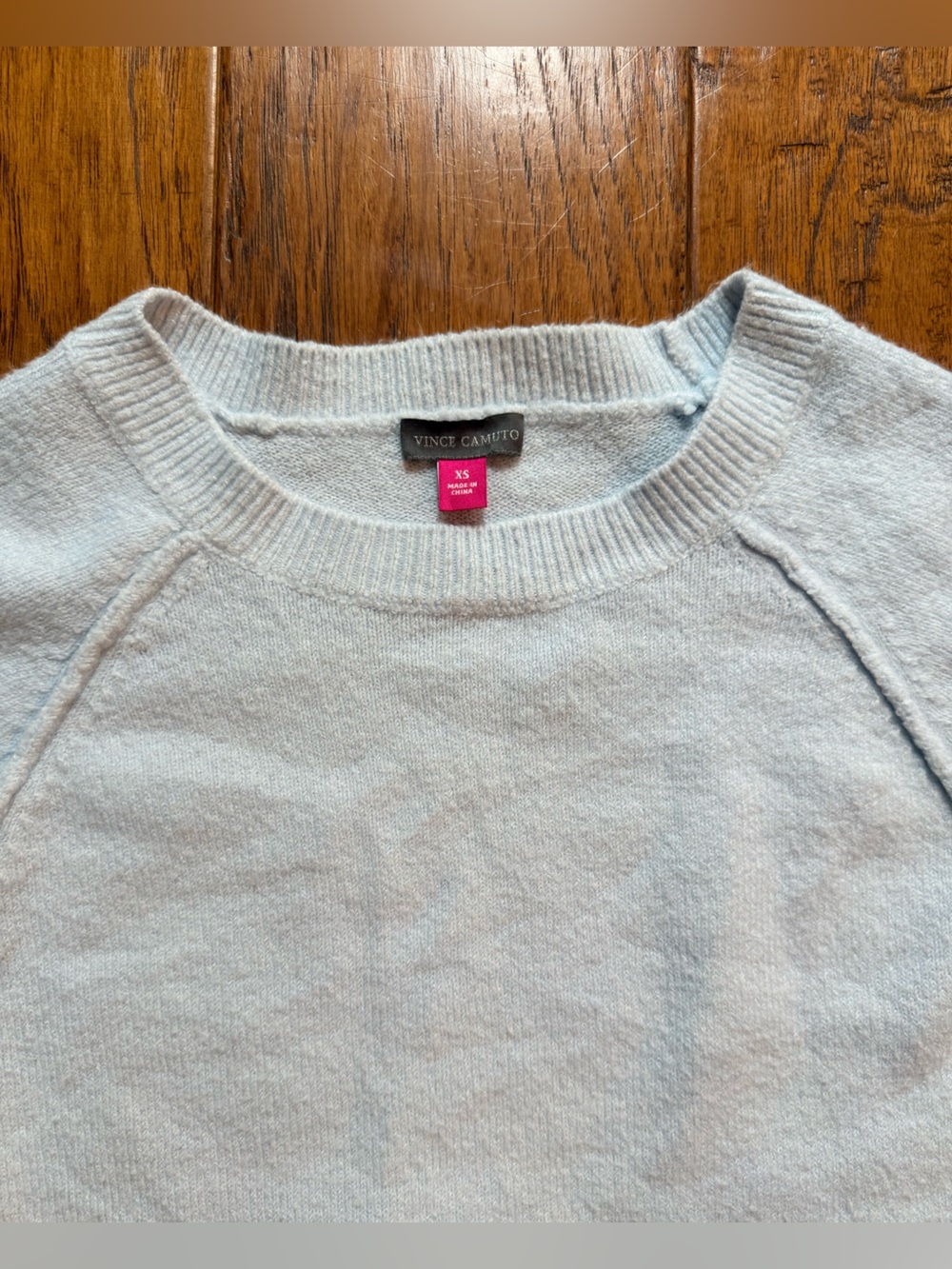 Vince Camuto Pale Blue Crewneck Sweater